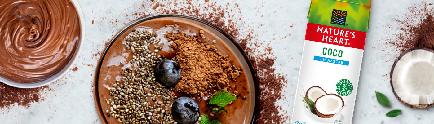 PUDDING DE CHÍA, CHOCOLATE Y COCO Nature's Heart
