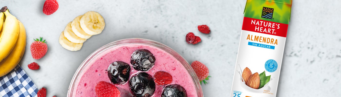 SMOOTHIE BOWL DE FRAMBUESA, BANANO Y FRESAS Nature's Heart