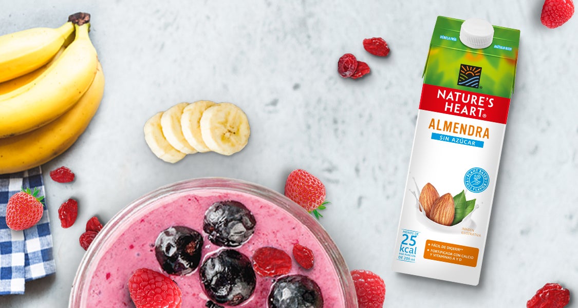 SMOOTHIE BOWL DE FRAMBUESA, BANANO Y FRESAS Nature's Heart