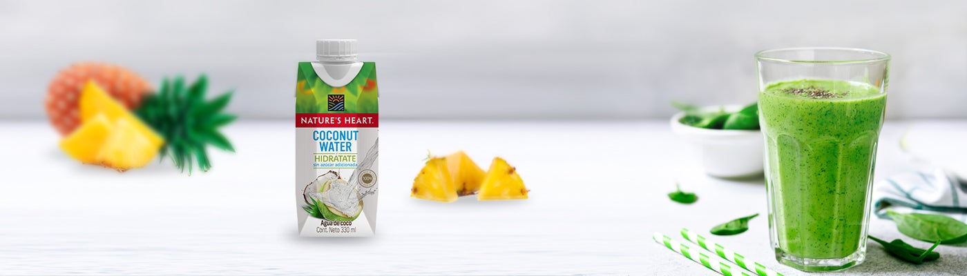 SMOOTHIE VERDE DE PIÑA Y PEPINO nature's heart