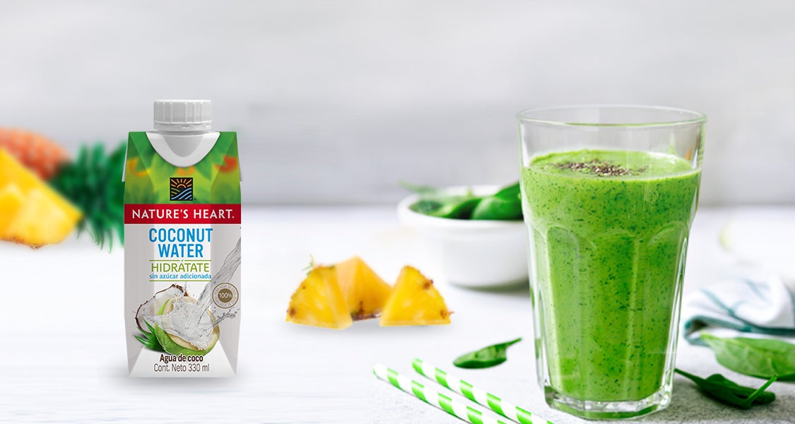 SMOOTHIE VERDE DE PIÑA Y PEPINO nature's heart