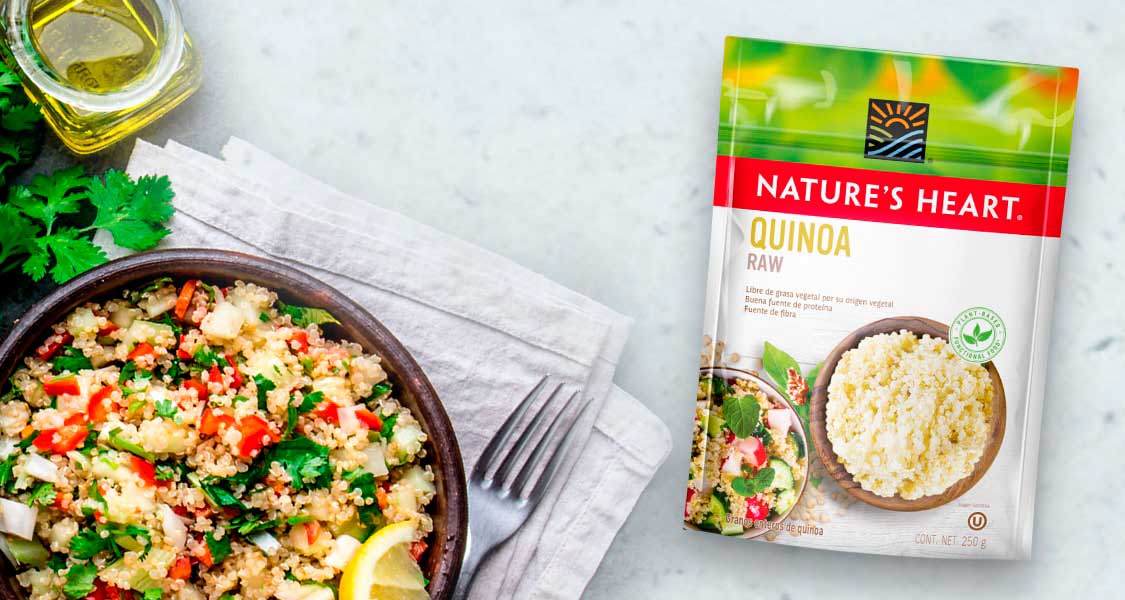 RISOTTO DE QUINOA CON CALABAZA, MAZORCA, PISTACHOS Y CEBOLLÍN Nature's Heart